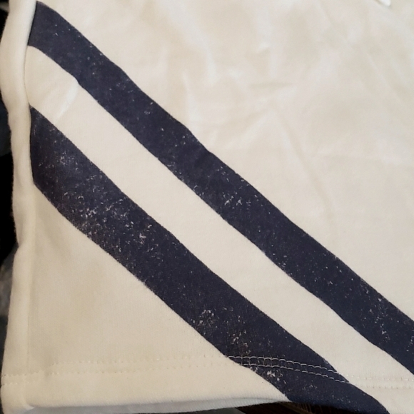 Grayson Threads White with Blue Striped Accent Fleece Tennis Style Skirt Size L - Picture 4 of 7